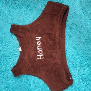 Almost Time To Be A Honey Pot Fuzzy Bralette